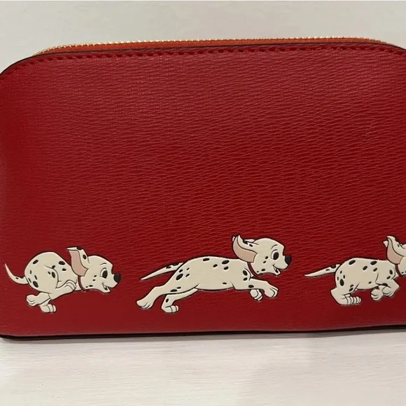 Kate Spade Disney 101 Dalmatians Cruella Makeup Cosmetic Case Zip Pouch $99